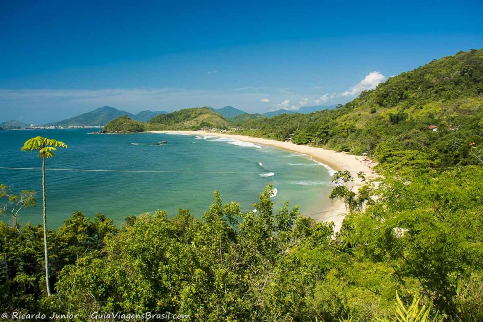 Imagem do Mirante da Praia Vermelha do Norte em Ubatuba.